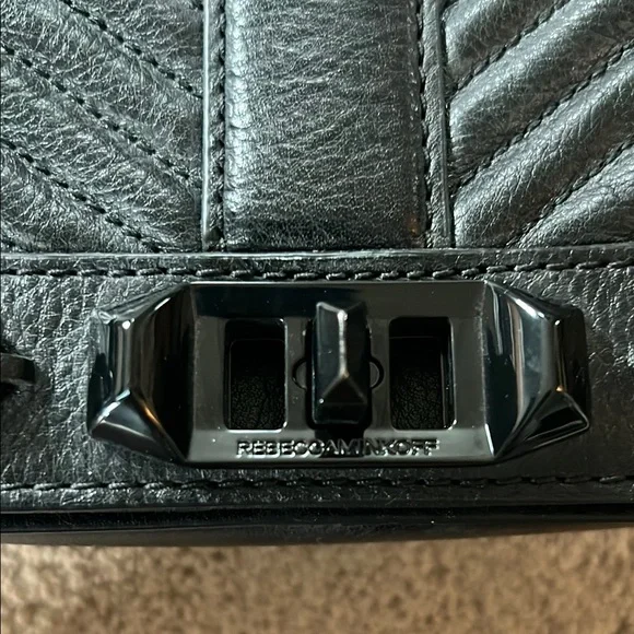 Rebecca Minkoff Black Quilted Crossbody Bag - Picture 5 of 7
